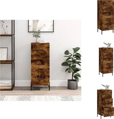 Produktbild von vidaXL Sideboard Räuchereiche 34,5x34x90 cm Holzwerkstoff -  Sideboards