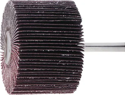 Produktbild von Lukas Fächerschleifer 20x15mm - Lamellenschleifer mit Normalkorund Korn 150, Schleifaufsatz für Bohrmaschine 6mm