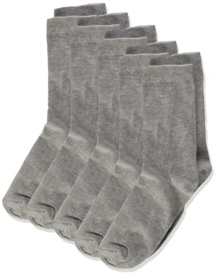 Produktbild von MINYMO Mädchen Socken, 5er-Pack, Grau (Hellgrau, Melange 130), Größe 35-3