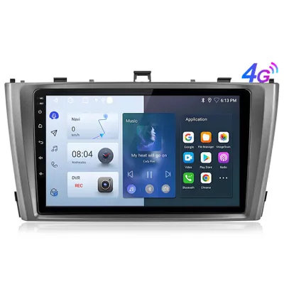 Zdjęcie produktu dla 9-calowe 4GSIM 6+128G 8CoreCarplay Andriod13 Auroradio do Toyoty Avensis 2008-2015 GPS NAVI SWC RDS DSP DAB+2DIN FM