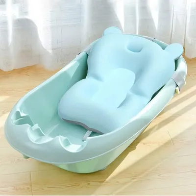 Produktbild von Wasspielmatte Baby, Wassermatte Baby, Baby Wassermatte BPA-frei, Wassermatte Neugeborenen-Badkissen, Neugeborenen-Badewannensitz, Neugeborenen-Badsitz, Baby-Badsitz