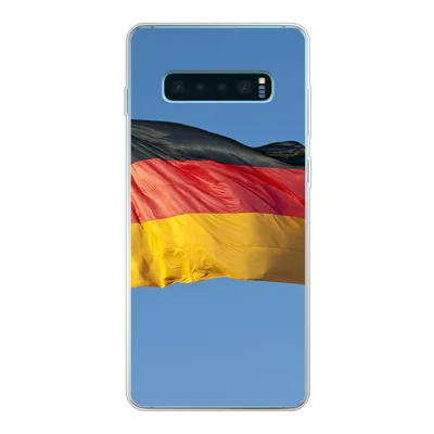 Produktbild von MuchoWow® Handyhülle Schutzhülle Hülle für Samsung Galaxy S10 Plus Foto der deutschen Flagge Silikon Softcase Handy Hülle - Schutzhülle
