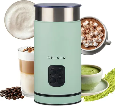 Produktbild von Milchaufschäumer Elektrisch & Milchschäumer - 4- in-1 Milk Frother, Milchkocher & Milchwärmer für Cold Foam, Matcha, Kakao & Latte Macchiato