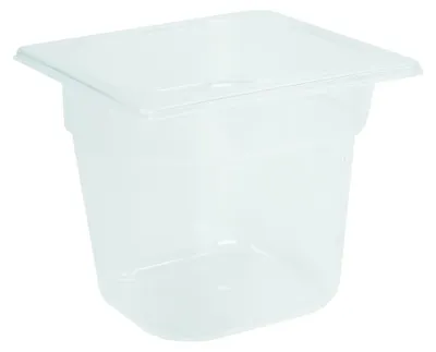 Produktbild von Gastronormbehälter GN 1/6 aus Polypropylen, weiß, 176x162x150 mm, 2,3 Liter