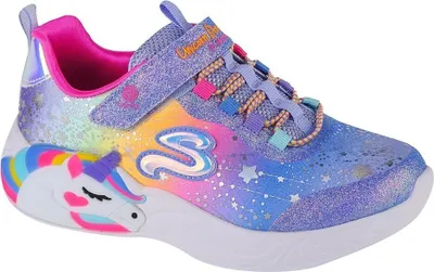 Produktbild von Skechers Mädchen Damen Slipper Sportlich Gummisohle blau