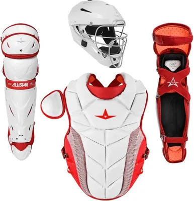 Obrázek produktu pro All Star CKW-PHX Pro Fastpitch Catching Kit M White/Scarlet