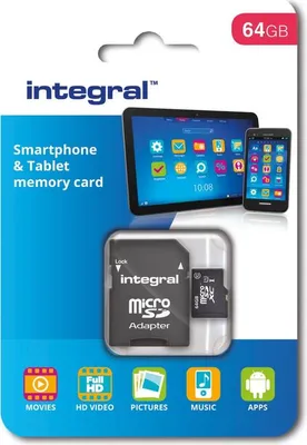 Immagine prodotto di Adattatore integrale SDXC Micro 64GB UHS-I