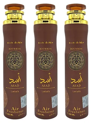 Produktbild von Asad Bourbon Raumduft Set 3x300ml – Lufterfrischer & Raumspray