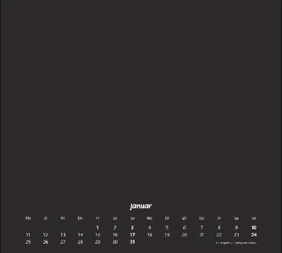 Produktbild von times&more Bastelkalender schwarz 2027