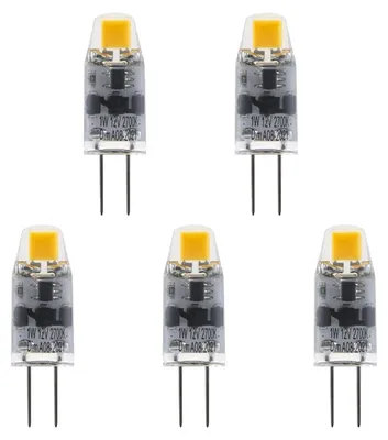 Produktbild von SPL LED-Lampe G4 1W 100lm 2700K Warmweiß, ersetzt 10W, dimmbar (5 St.)