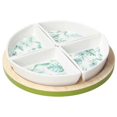 Produktbild von Tognana Porcellane TW8VS22419G, Servierset, Porzellan, Mehrfarbig, Rund, 0,1 l, 22 cm
