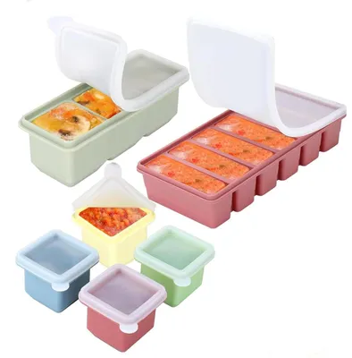 Silikon-Eisformen-Set, 6 Stück, 4x125 ml + 3x125 ml + 6x100 ml
