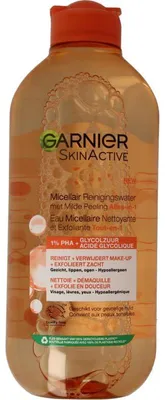 Productafbeelding van Garnier Skin Active Micellair Reinigingswater Met Peeling Alles in 1 (400 ml)