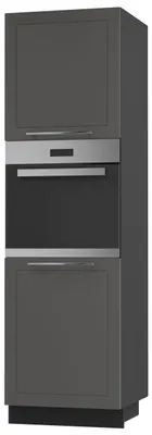 Productafbeelding van Inbouwovenkast KVANTUM, 2 deuren, 60 cm. Kleur van de kast en deuren naar keuze (Q-D14/RU/2D), grafiet mat, zwart