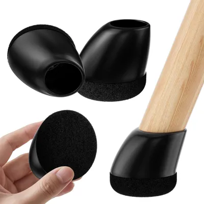Obrázok produktu pre Chrániče nohavíc stoličiek s plsťou 24 ks, na drevené podlahy, 14-20 mm, pre nábytok