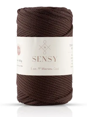 Makramee-Seil 5 mm, 95 m, Polyester, Häkelgarn für Taschen