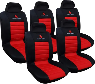 Produktbild von WOLTU AS7257-5 5er Sitzbezüge Auto Einzelsitzbezug universal Größe, Komplettset, rot