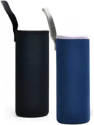 Productafbeelding van thermohoes voor drinkflessen, 2 stuks (1000 ml, zwart)