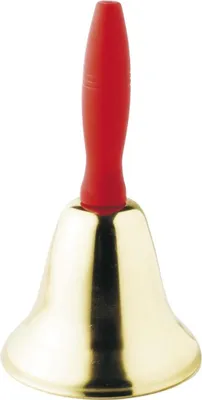 Image de Smiffys - Cloche - Accessoire de déguisement, design de Noël - Métal SM702 (Taille unique) (Or/Rouge)