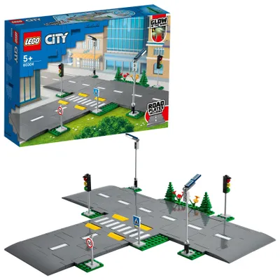Zdjęcie produktu dla LEGO 60304 City Płyty Drogowe, Kreatywna Zabawka do Budowania, Prezent na Urodziny lub Mikołaja dla Chłopców i Dziewczynek od 5 lat