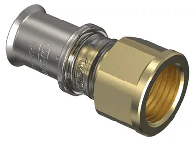 Immagine prodotto di Raccordo a pressare in ottone Wavin M-press M5 d25 x 3/4˝ interno