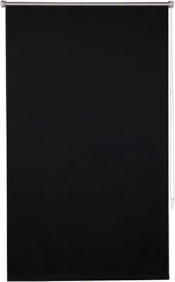 Zdjęcie produktu dla Roleta zaciemniająca Bolt Edge – czarna – 50 x 160 cm – izolacyjna – montaż z wierceniem lub bez