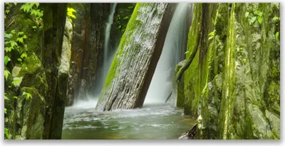 Produktbild von Tulup Leinwand-Bilder 120x60 Wandbild Canvas Kunstdruck Wasserfall Natur