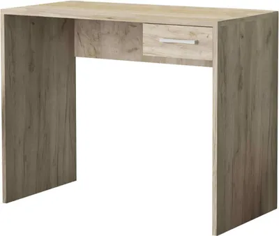 Immagine prodotto di Milani Home - scrivania moderna con cassetto 90 x 45 x 74 cm, rovere grigio, per studio e ufficio