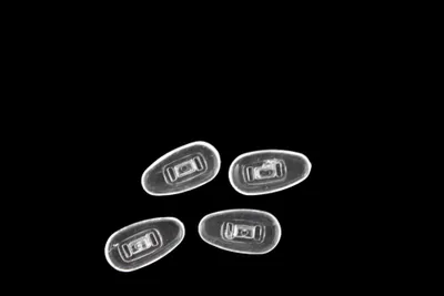 Produktbild von Silikonbrillenpads Klicksystem (Tropfen 17mm)