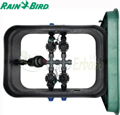 Produktbild von PA-HV-F4 - 1" 4-Zonen-Ventilkasten mit Rain Bird Komponenten