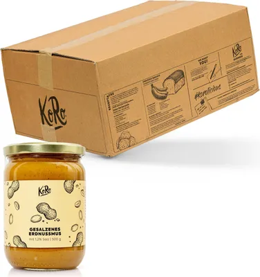 Produktbild von KoRo I Gesalzenes Erdnussmus 6 x 500 g