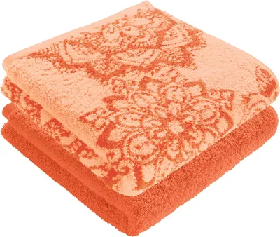 Produktbild von Erwin Müller Duschtuch Bühl" 2er-Pack orange 70x140 cm"
