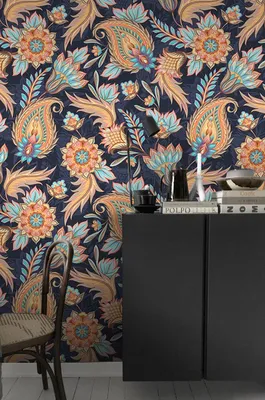 Produktbild von Coloray Fototapete 290x290 cm Latextapete Magicstick - Paisleyorange.