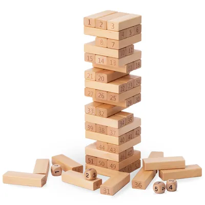 Produktbild von Kocky - drevená arkádová hra Tower - Numbers