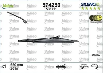 Zdjęcie produktu dla wycieraczka VM111 650mm SPOIL. A SILENCIO