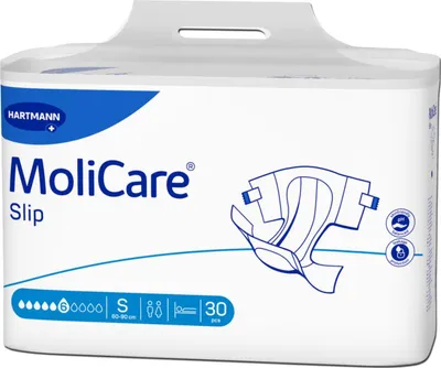Produktbild von MoliCare® Slip extra+ 6 Tropfen – Größe S, Packung mit 30 Stück für zuverlässigen Inkontinenzschut