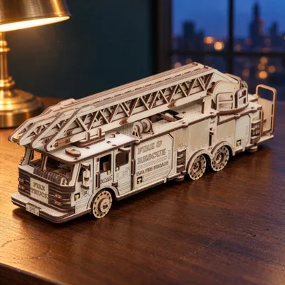Produktbild von Eco Wood Art Fire Truck, 439 Stück(e), Fahrzeuge