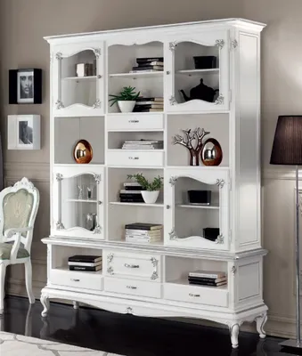 Image de Séjour Vitrine Armoire Livres Étagère Buffet Meubles classiques Étagères en bois