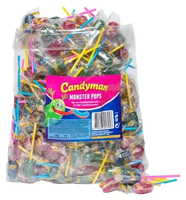 Produktbild von Candyman Monster Pops - Lutscher - 175 Stuks