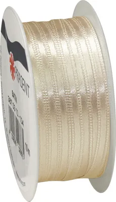 Produktbild von Satinband, 3 mm, Rolle à 10 m Creme