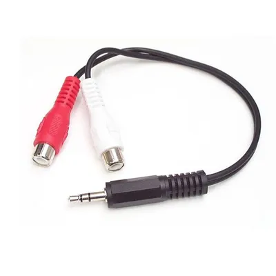 Produktbild von StarTech.com 15cm Audiokabel 3,5mm Klinke auf 2x Cinch (Stecker/Buchse)
