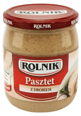 Zdjęcie produktu dla Pasztet z drobiem 480 g Rolnik