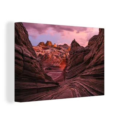 Obrázok produktu pre OneMillionCanvasses® - Maľba na plátne - Obraz na plátne Nástenná maľba na plátne - Krajina Veľkého kaňonu - 150x100cm - Fotografia na plátne - maľba