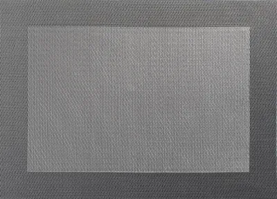 Imagen del producto de Conjunto de mesa ASA Selection, color gris, con borde tejido, dimensiones 33 x 46 cm
