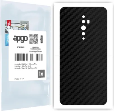 Produktbild von apgo Rückseite Schutzfolie für Oppo Reno2 Z -  Hinten Schutzfolie Carbon, Rückseite Folie schützt vor Kratzern und Fingerabdrücken