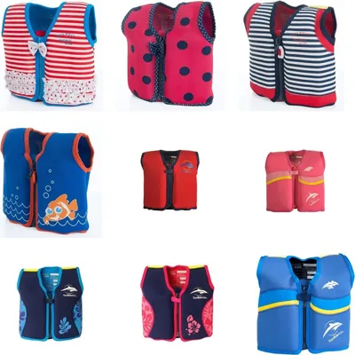 Immagine prodotto di The Original Konfidence Jacket aiuto per imparare a nuotare per bambini, taglia:4-5 anni, design:hamptons navy stripe