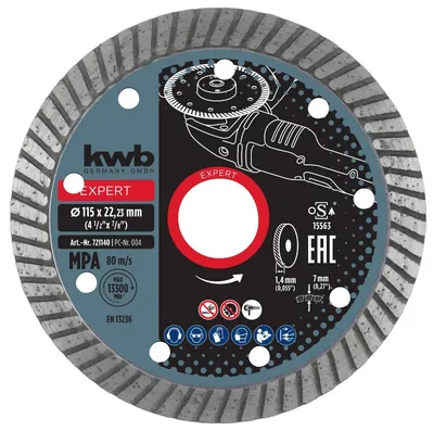 Image de kwb 721140 Accessoires pour meuleuses d'angle Disque de découpe