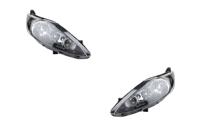 Produktbild von Johns, Scheinwerfer Halogen passend für Ford Fiesta 08 08-12 H7 H1 Set Links Rechts 1580705 1524273 1530505 1549508 1661433 1678066 1734615 8A6113W030