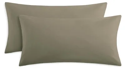 Produktbild von Kissenbezug 40 x 80 cm, Taupe, 2er-Pack – -er Kissenbezug 40 x 80 cm mit Reißverschluss, Mikrofaser, Polsterbezug, 2er-Set