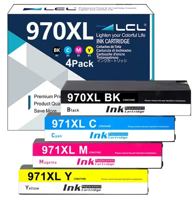 Obrázek produktu pro Inkoustové cartridge 970XL a 971XL – Vysoká výtěžnost – Černá, azurová, purpurová, žlutá